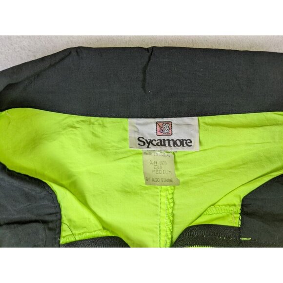 Sycamore Women's Jacket Hi Vis Bright Yellow-Green Windbreaker Jacket Size Med - Picture 5 of 15